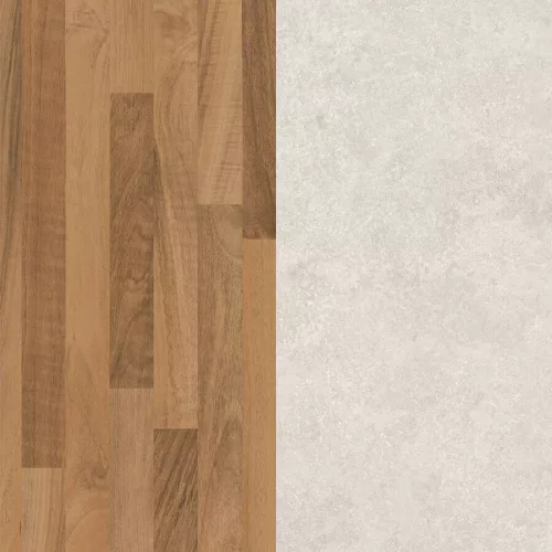 Konyhai hátfal K206 PE Porterhouse Dió/K209 RS Crema Mészkő 4100x640x10mm