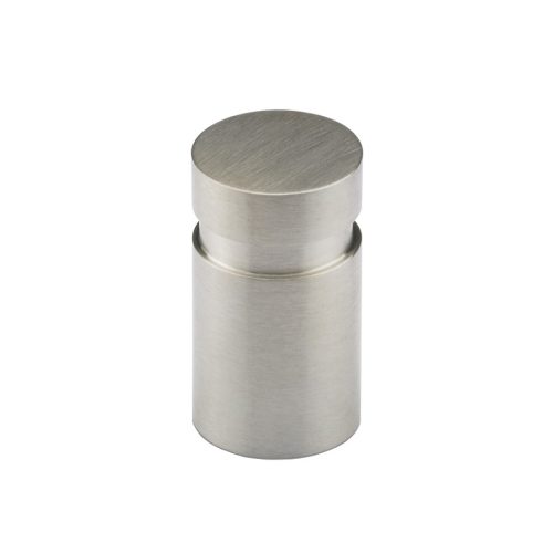 Bútorfogantyú gomb MONACUM D=10 mm csiszolt nemesacél ( Hettich 9070957 )