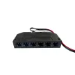 Led transzformátor + kapcsoló + dugvilla 30W 6-os elosztóval