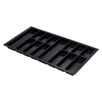   Evőeszköztartó Classico Kristall softTouch 100 (922x474 mm) fekete