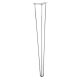 Asztalláb Drót 710mm Króm STRONG 4db/grn