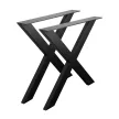 Asztalláb X-alakú 710x780mm Fekete Strong