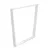 Asztalláb Fordított Trapéz 710x780mm Fehér Strong