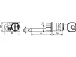 Lehmann Bútorzár 421 Központi fiókzár 16,5x20mm Frontról 500mm Nikkel