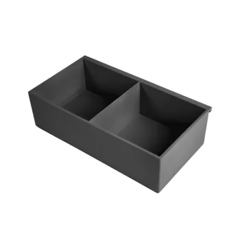   Konyhai fémrács PRATIKA 2 részes tároló 270x75x147mm Fekete