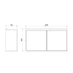 Konyhai fémrács PRATIKA 2 részes tároló 270x75x147mm Fekete