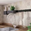 Konyhai fémrács PRATIKA 2 részes tároló 260x75x82mm Fekete