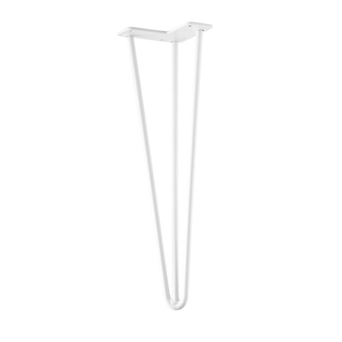 Asztalláb Drót 420mm Fehér fényes STRONG 4db/grn