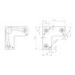 Asztalláb Drót 420mm Fekete STRONG 4db/grn
