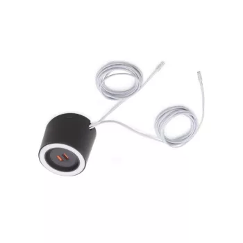   LED VILÁGÍTÁS UNIKA 4.5W 2700-4000K 24V DC D=75mm DUPLA USB PORTTAL (MAX. 24.5W) FEKETE