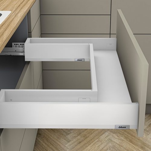 MerivoBox 48" Mosogató alatti, szifon kikerüléssel M 500/350mm Selyemfehér 40kg