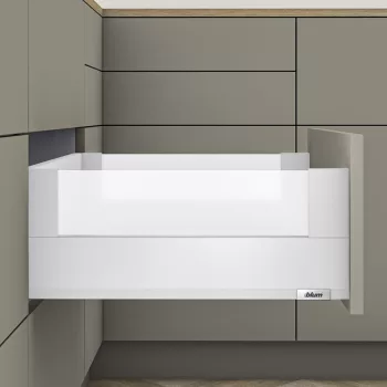   MerivoBox 32" E magasságú BOXCOVER Üveg oldallal 500mm-es Selyemfehér 40kg