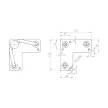 Asztalláb Drót 175mm Fekete STRONG 4db/grn