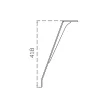 Asztalláb MILADESIGN Ferde Fekete ET N42080 420mm 4db/grn