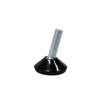   Szintezőláb csavar M8 3DP Csuklós önbeálló, talp:30mm, szár: M8x27mm, mag:38mm, 400kg