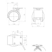 Bútorgörgő puha futófelülettel 40mm Szürke