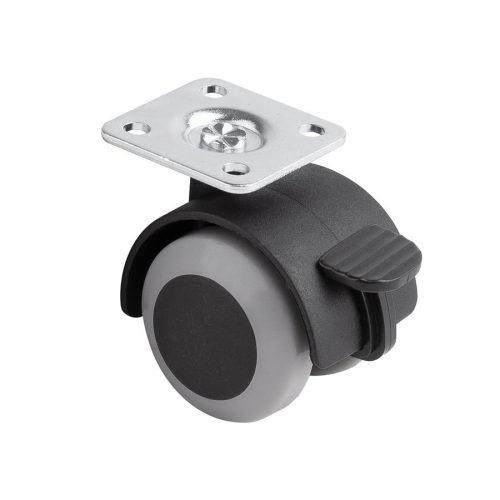 Bútorgörgő puha futófelülettel 40mm Szürke fékes