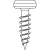 Rögzítő csavar "D" fejű 4x16mm T20 1000db/doboz cink fehér