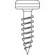 Rögzítő csavar "D" fejű 4x16mm T20 1000db/doboz cink fehér