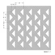 Laccato-Hdf Africa perforációval Krono 101 Fehér 1400x510x3mm