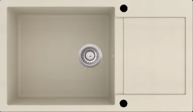 EVIDO Cubo XL 6S Compact gránit mosogató 860x500/200 bézs