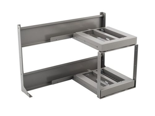 Fémrács FlyBox keret FLYBST452 Sarokszekrénybe 830x545x470mm Antracit