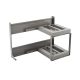 Fémrács FlyBox keret FLYBST452 Sarokszekrénybe 830x545x470mm Antracit