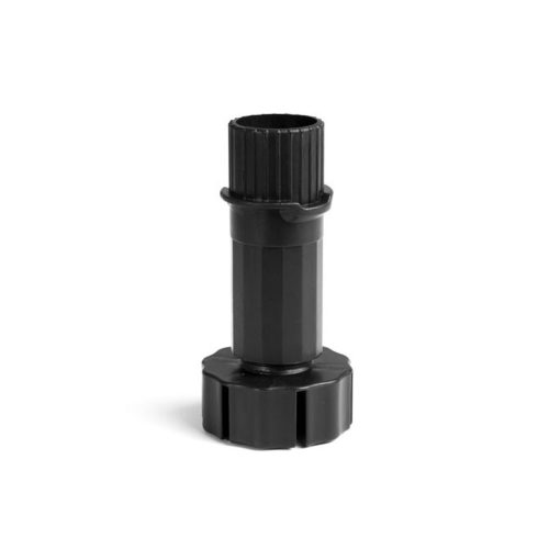 Szekrényláb 415/150mm fekete szétszedhető 150kg