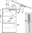 Aventos HS 20S2D00.05 erőhordozó + 20S3500 emelőkar + 20S8000 Szürke takarósapka + 20S4201 előlaprögzítő + 20Q1061UN rúd