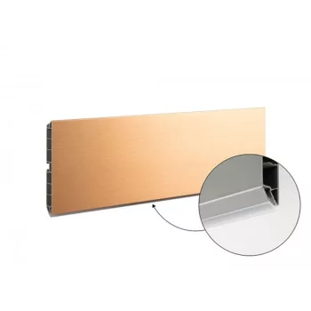 Lábazat előlap SCILM 150x4000mm Csiszolt Réz