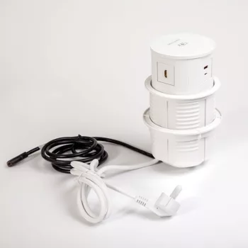   Rejtett elosztó konnektor MODULBOX IVH 2x230v - 2xUSB - 1xHDMI - VN. Töltő Fehér IP20