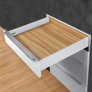   Fiókcsúszó FDS-PRO 18 A Push Open Duplafalú fiókoldal 500mm Fehér 40kg Fém