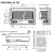 Fiókcsúszó FDS-PRO 18 B Push Open Duplafalú fiókoldal 500mm Fehér 40kg Fém