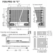 Fiókcsúszó FDS-PRO 18 C Push Open Duplafalú fiókoldal 5000mm Fehér 40kg Fém