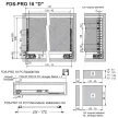 Fiókcsúszó FDS-PRO 18 D Push Open Duplafalú fiókoldal 350mm Fehér 40kg Fém