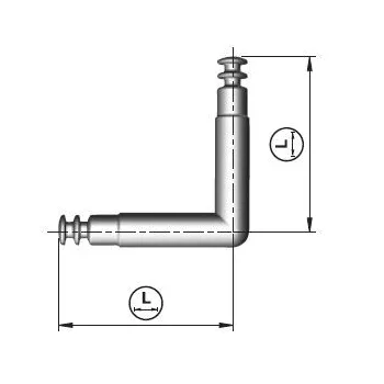 Spiral Lock Excenter szár sarok 2x70mm