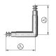 Spiral Lock Excenter szár sarok 2x70mm