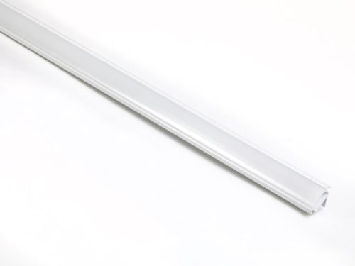 Led profil opál búrával 2000mm Sarok Fényes fehér