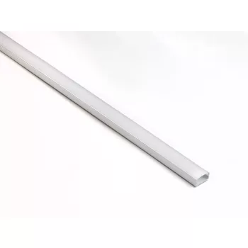 Led profil opál búrával 2000mm Csavarozható Alumínium