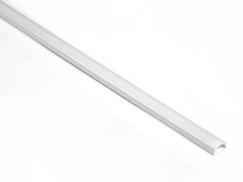 Led profil opál búrával 2000mm Csavarozható Fényes fehér