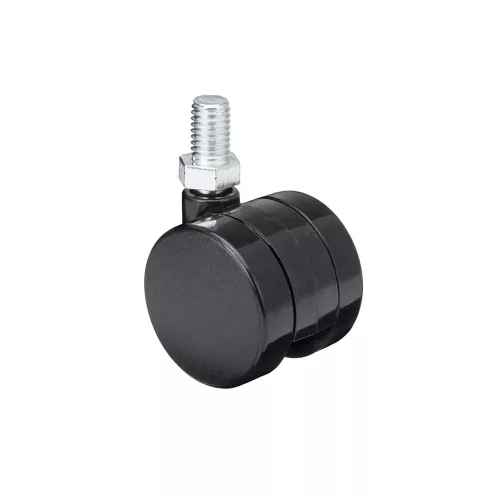 Bútorgörgő 40mm M10x15mm Menetes fekete StrongCastors