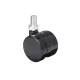 Bútorgörgő 40mm M10x15mm Menetes fekete StrongCastors