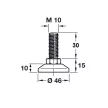 Szintezőláb csavar M10x30mm Teherbírás: 500kg