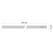 Munkalap I-4115 Perugia marble Compact 4200x697x12mm Fehér maggal