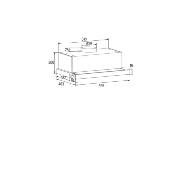 CATA TFB-5160 X Páraelszívó 60cm inox