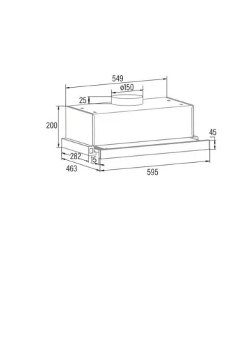 CATA TFB-5160 X Páraelszívó 60cm inox