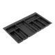Evőeszköztartó Classico Kristall softTouch  80 (722x424 mm) fekete