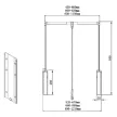 GARDRÓBLIFT SOFTLIFT 2 660-890 mm 12kg FEKETE