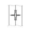 KNAPP Rögzítő vasalat K070 DUO 30mm ML függesztési összekötő, oldalsó hézaggal