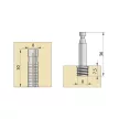 KNAPP Gyorsrögzítő dübel + csap 8/8mm Z5058 QUICK-SET Nem oldható kötés